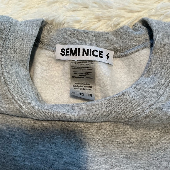 LuluSimon Studio | Can You Not Gray Crewneck Sweatshirt size XL - Picture 6 of 9